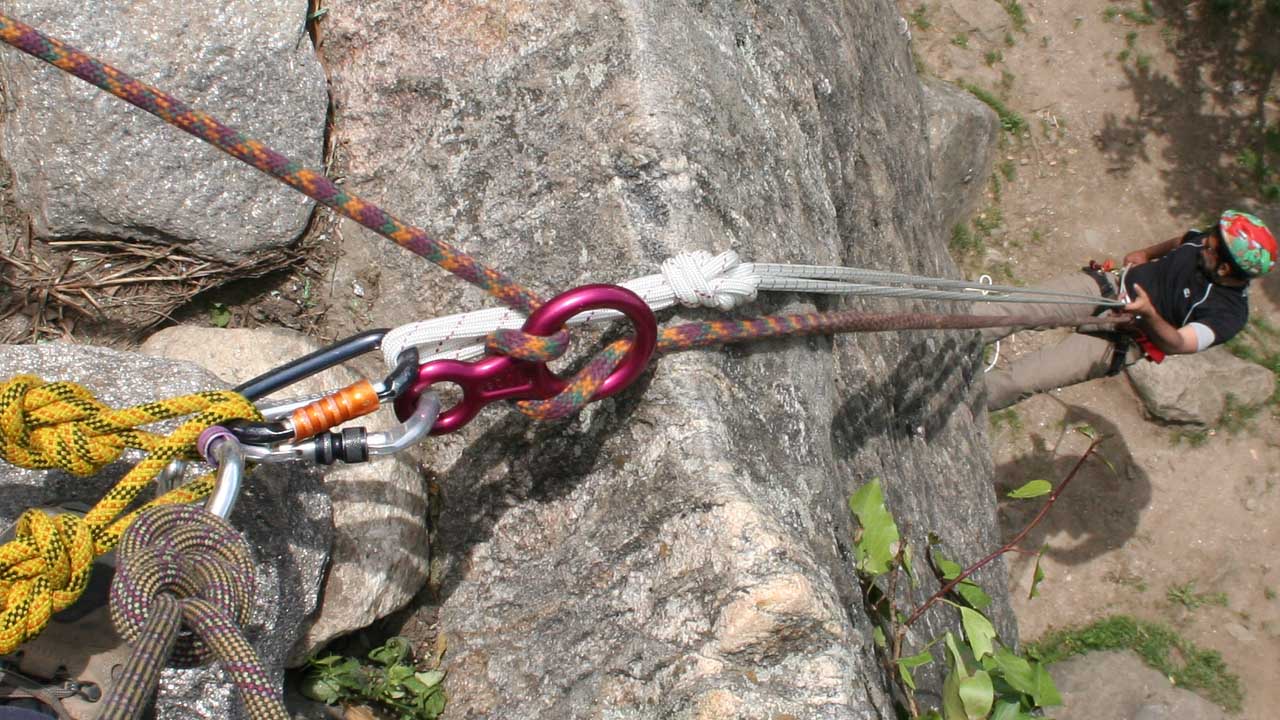 Image showing climbing techniques or rope work